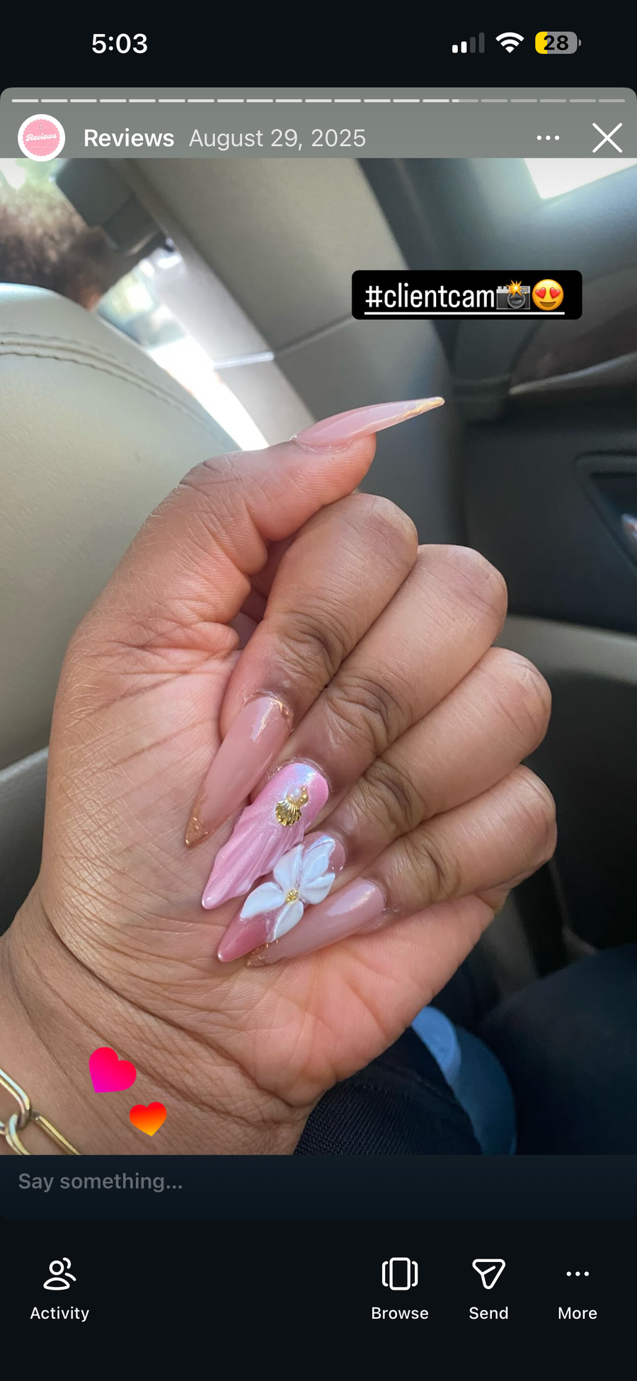 " I love my birthday set sm 🫶🏽😭"
