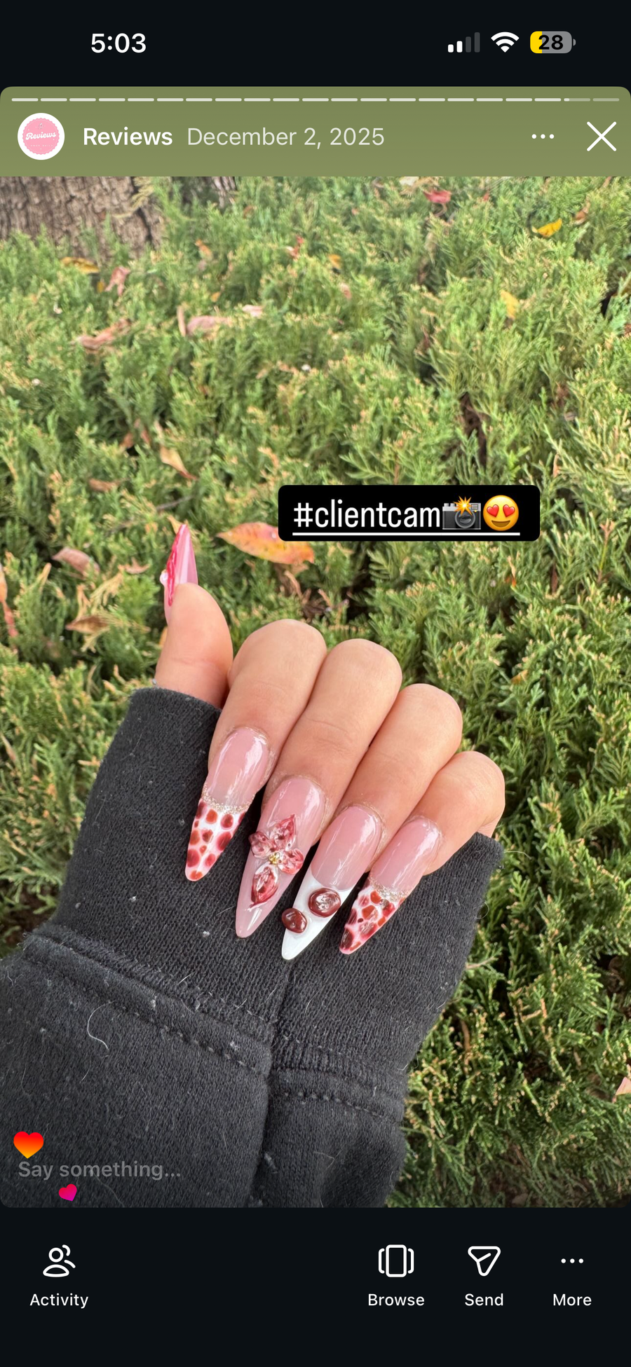 "I love them girl, thank you😭🫶🏽"